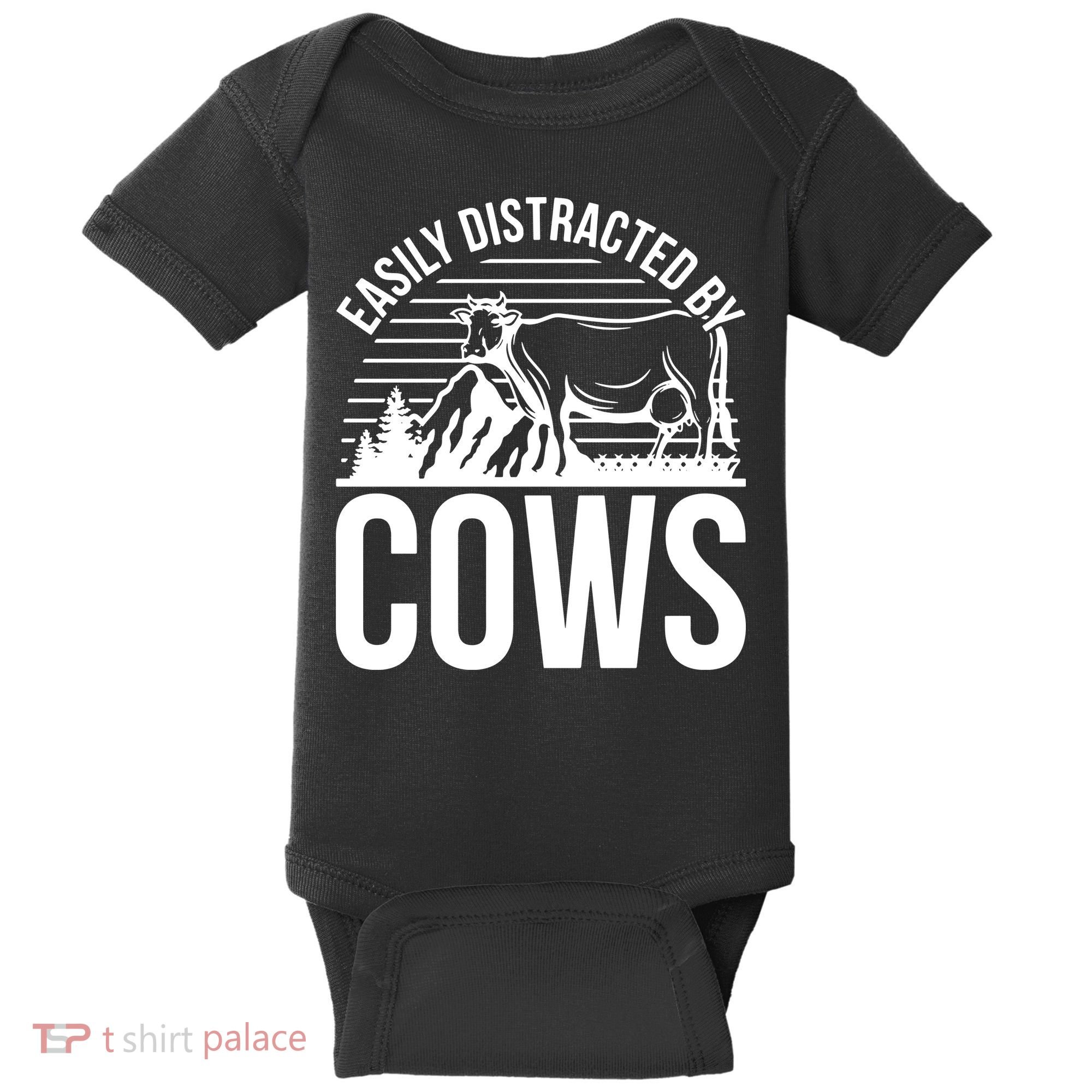 Farm Animal Pet Cow Baby Bodysuit