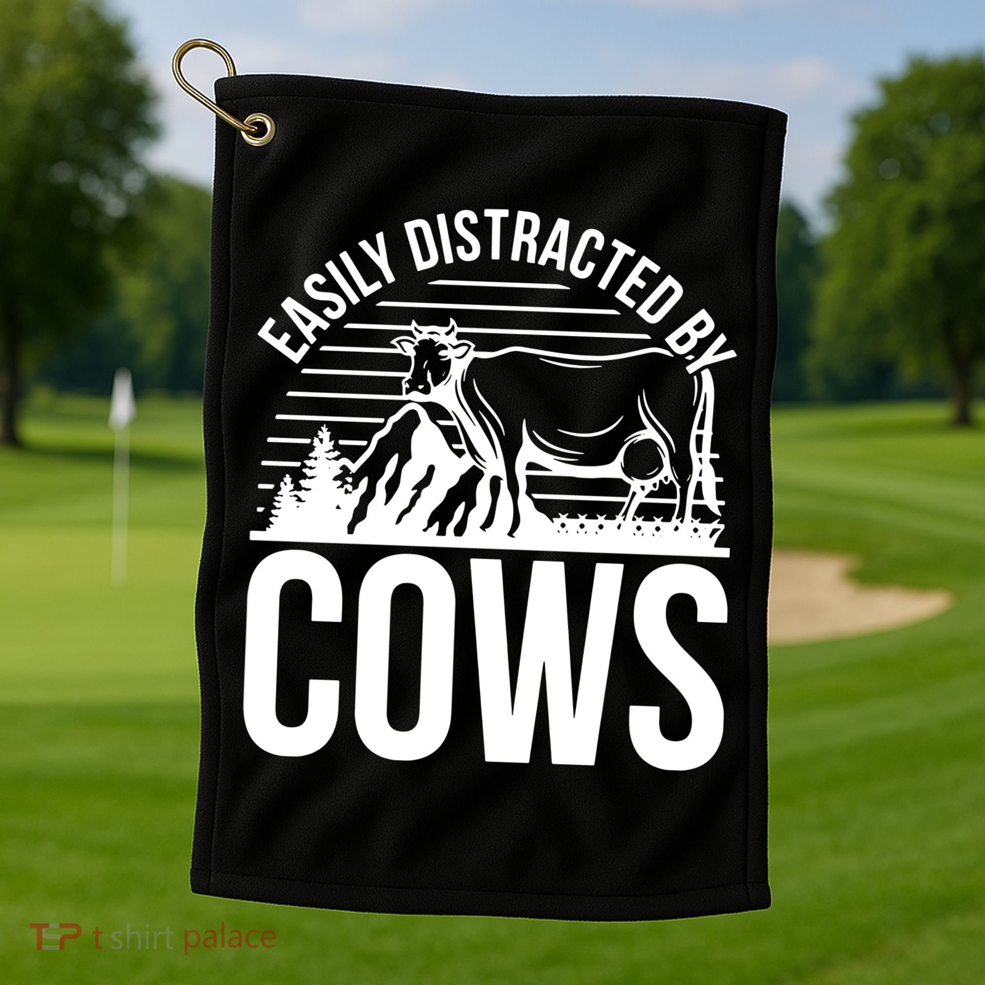 Farm Animal Pet Cow Golf Towel
