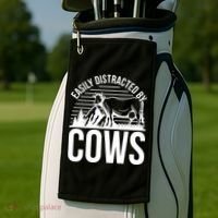 Farm Animal Pet Cow Golf Towel thumb 2