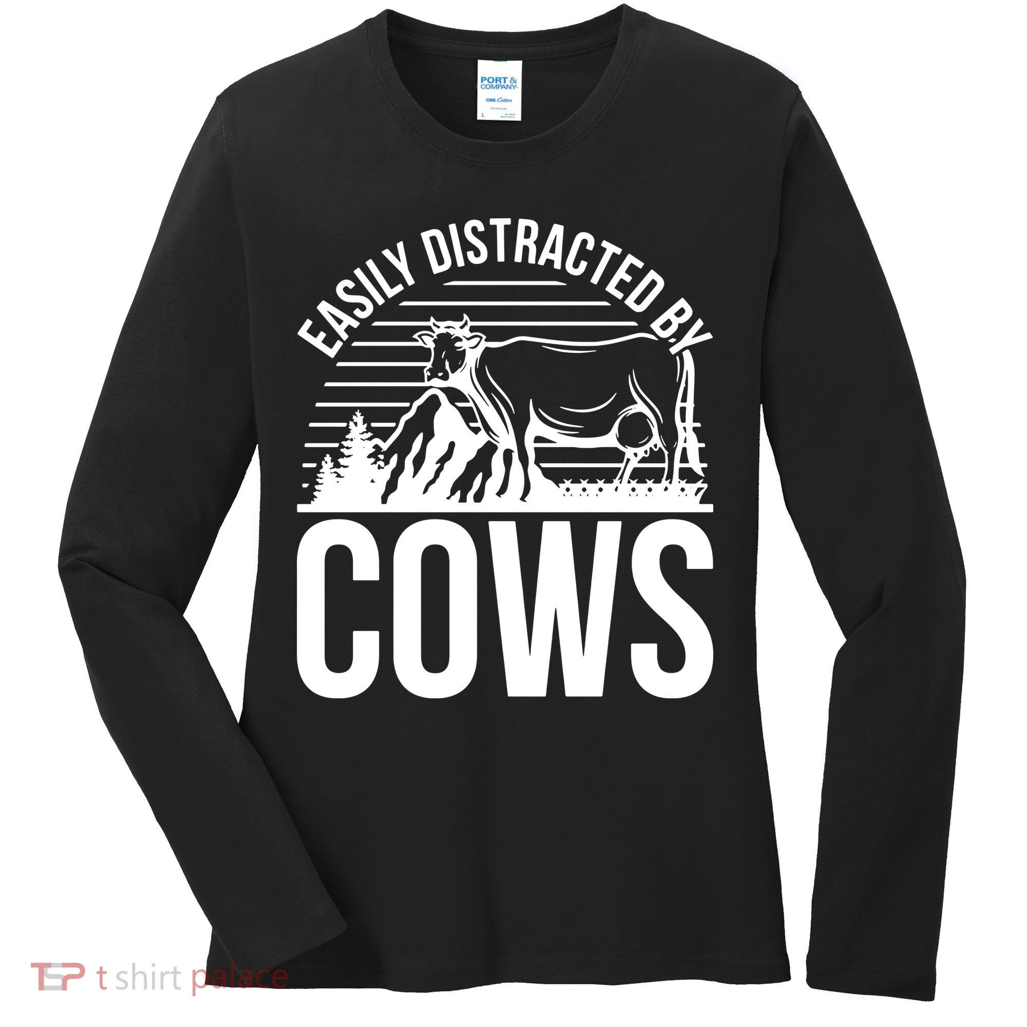 Farm Animal Pet Cow Women's Long Sleeve Shirt