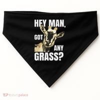Farm Animal Pun Goas Pets Meme Funny Goat USA-Made Doggie Bandana thumb 0