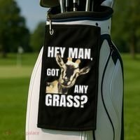 Farm Animal Pun Goas Pets Meme Funny Goat Golf Towel thumb 2