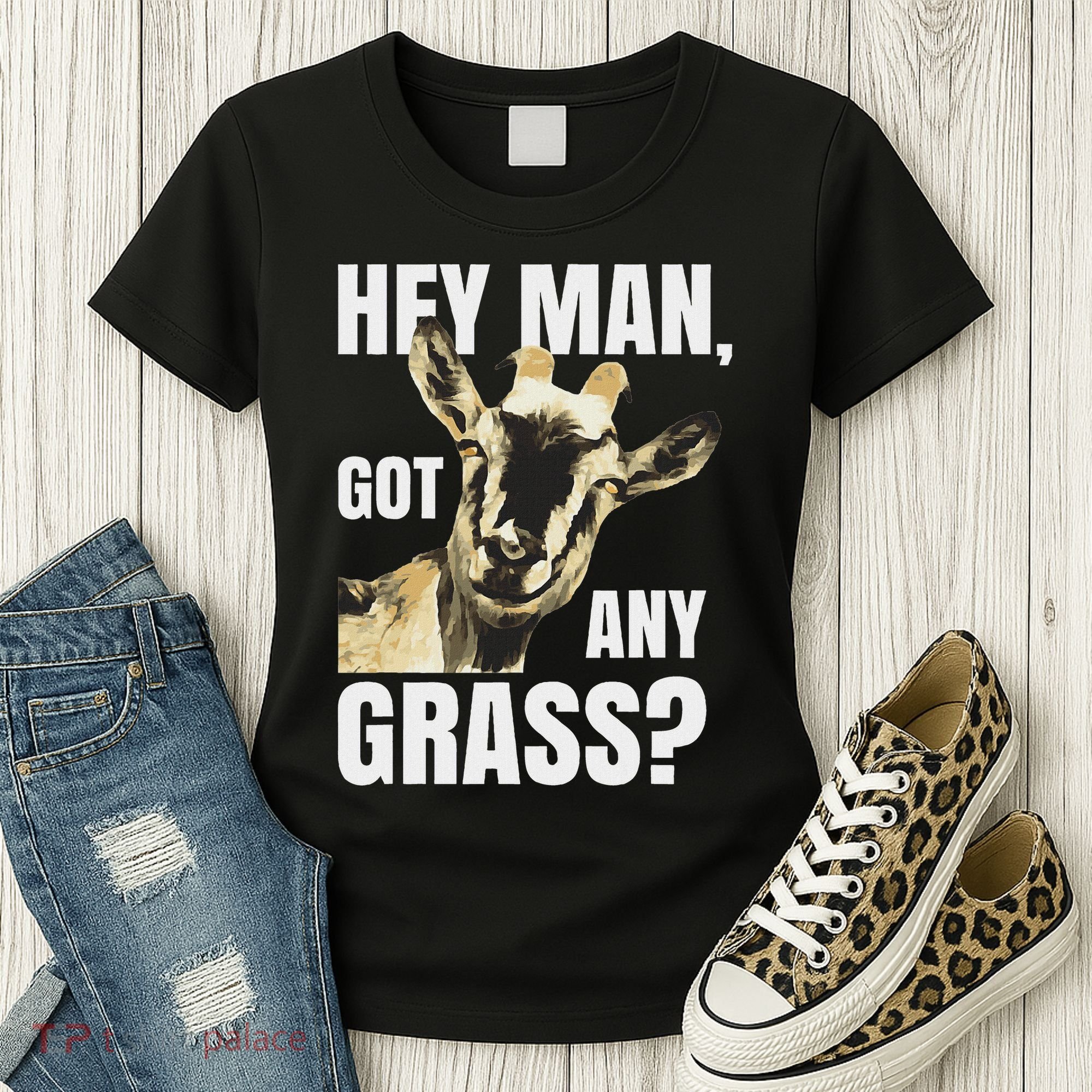 Farm Animal Pun Goas Pets Meme Funny Goat Women's T-Shirt