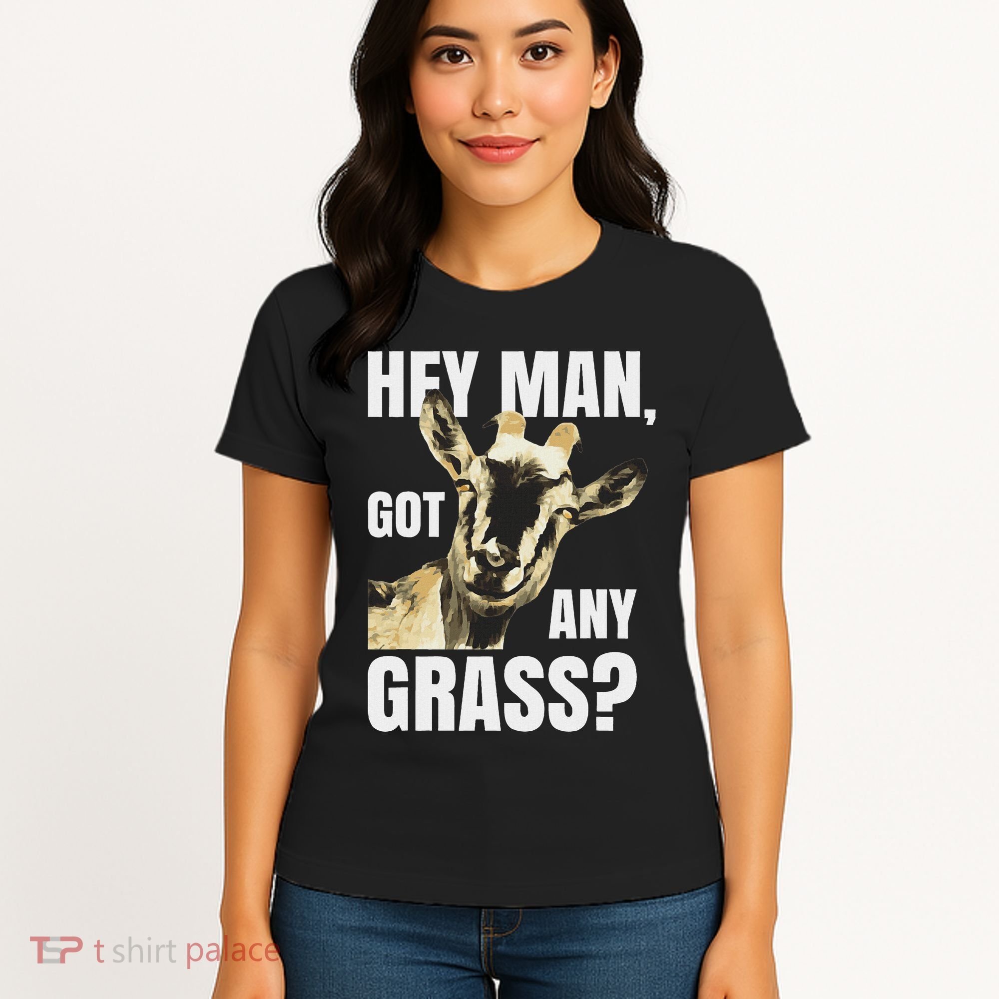 Farm Animal Pun Goas Pets Meme Funny Goat Women's T-Shirt