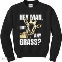 Farm Animal Pun Goas Pets Meme Funny Goat Kids Sweatshirt thumb 0