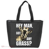 Farm Animal Pun Goas Pets Meme Funny Goat Tote Bag thumb 0