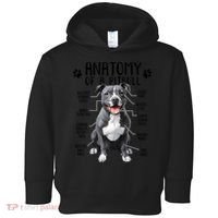 Funny Anatomy Pitbull Dog Cute Pittie Lover Pit Bull Owner Toddler Hoodie thumb 0