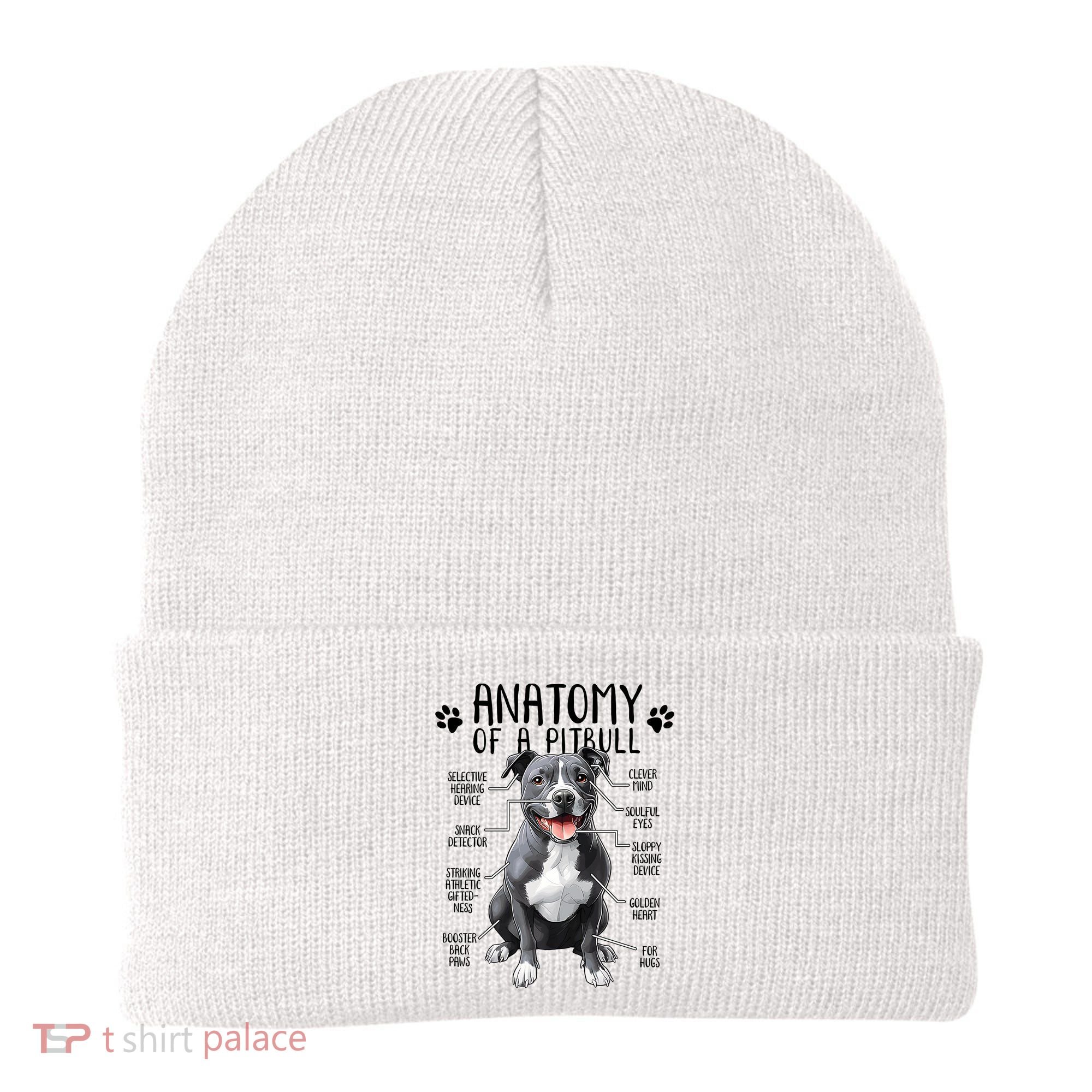 Funny Anatomy Pitbull Dog Cute Pittie Lover Pit Bull Owner Beanie