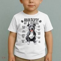 Funny Anatomy Pitbull Dog Cute Pittie Lover Pit Bull Owner Toddler T-Shirt thumb 2