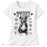 Funny Anatomy Pitbull Dog Cute Pittie Lover Pit Bull Owner Women's T-Shirt thumb 0