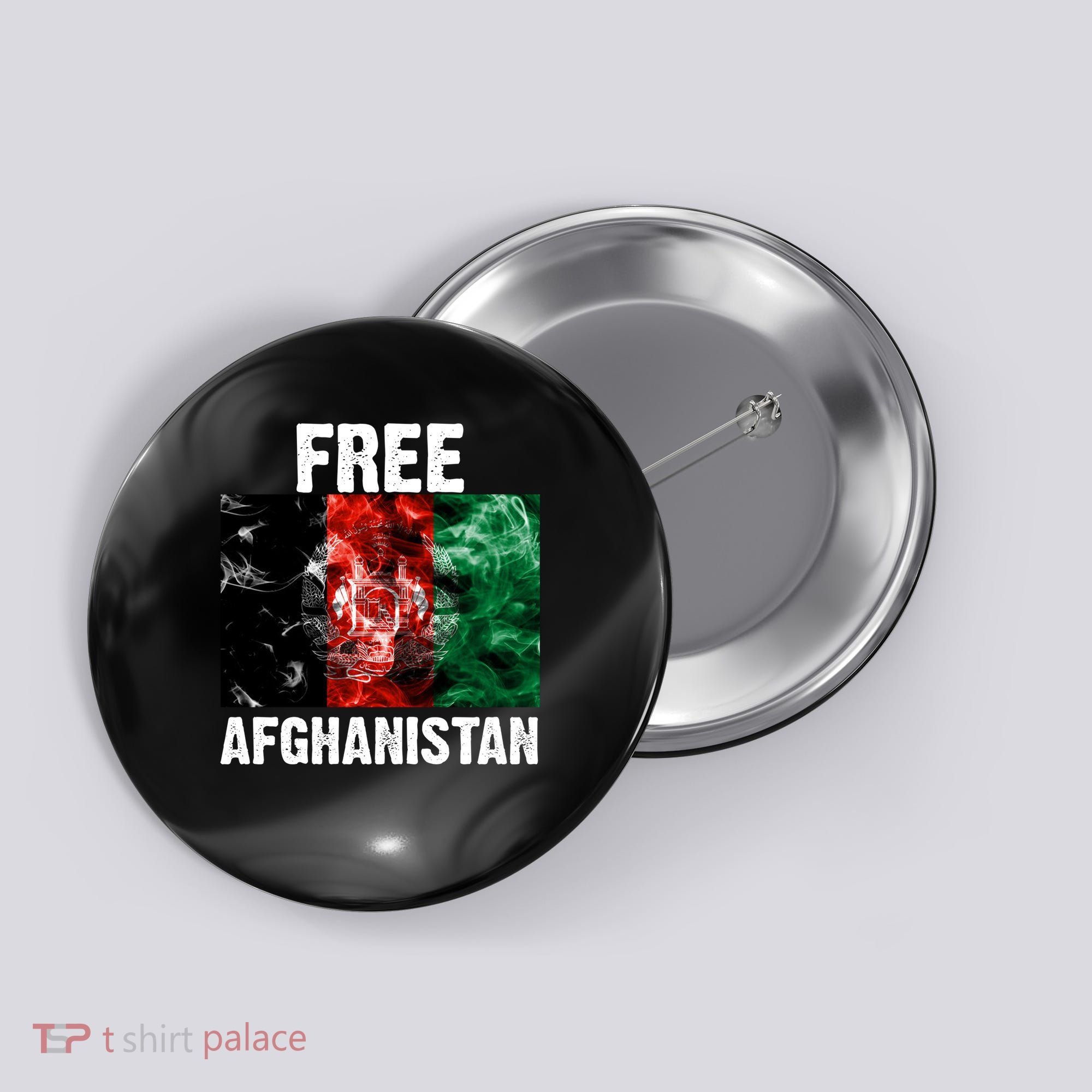 Free Afghanistan Pray For AFG Support Button
