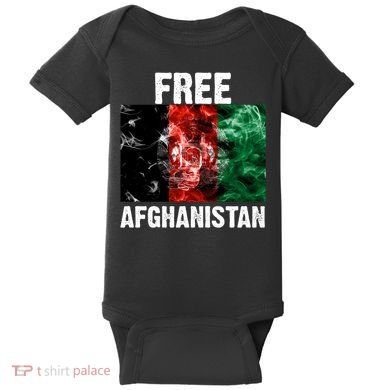 Free Afghanistan Pray For AFG Support Baby Bodysuit