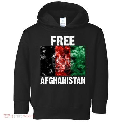 Free Afghanistan Pray For AFG Support Toddler Hoodie