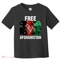 Free Afghanistan Pray For AFG Support Toddler T-Shirt thumb 0
