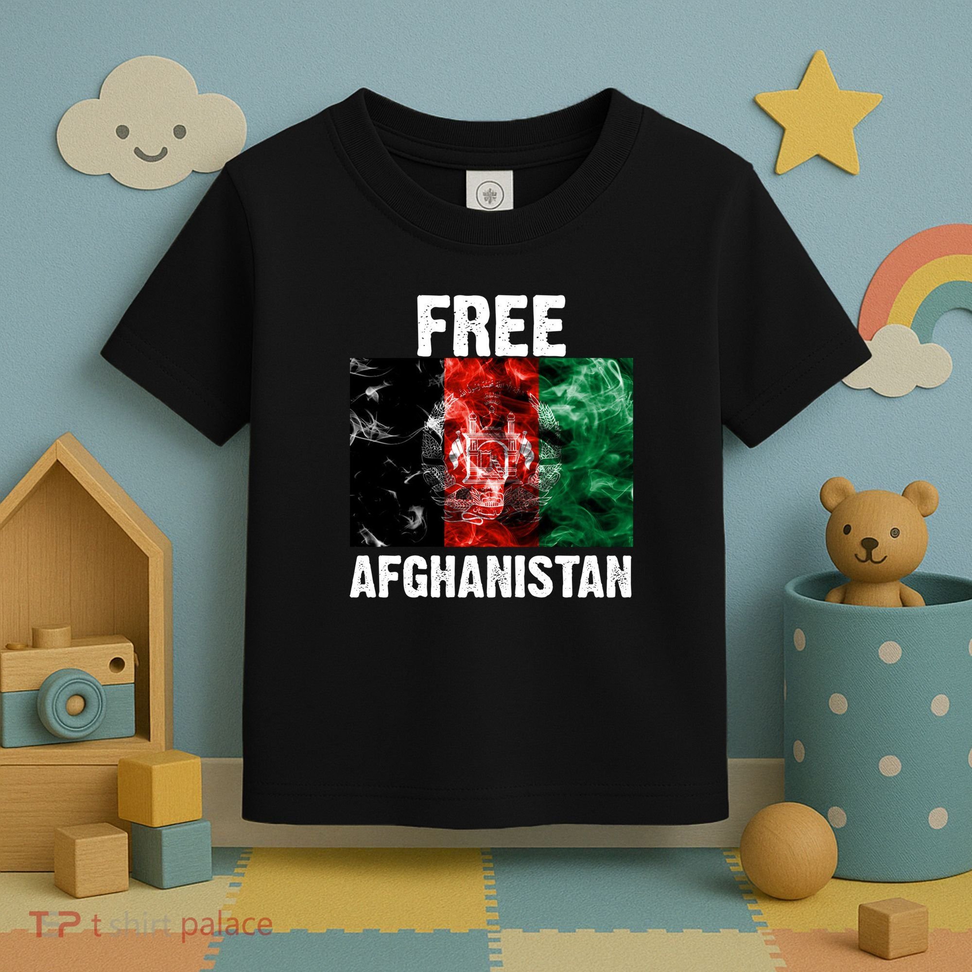 Free Afghanistan Pray For AFG Support Toddler T-Shirt