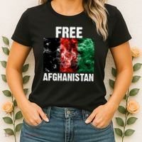 Free Afghanistan Pray For AFG Support Women's T-Shirt thumb 2