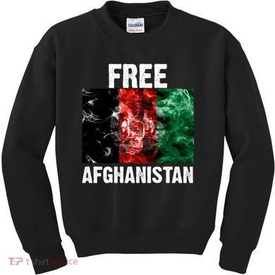 Free Afghanistan Pray For AFG Support Kids Sweatshirt