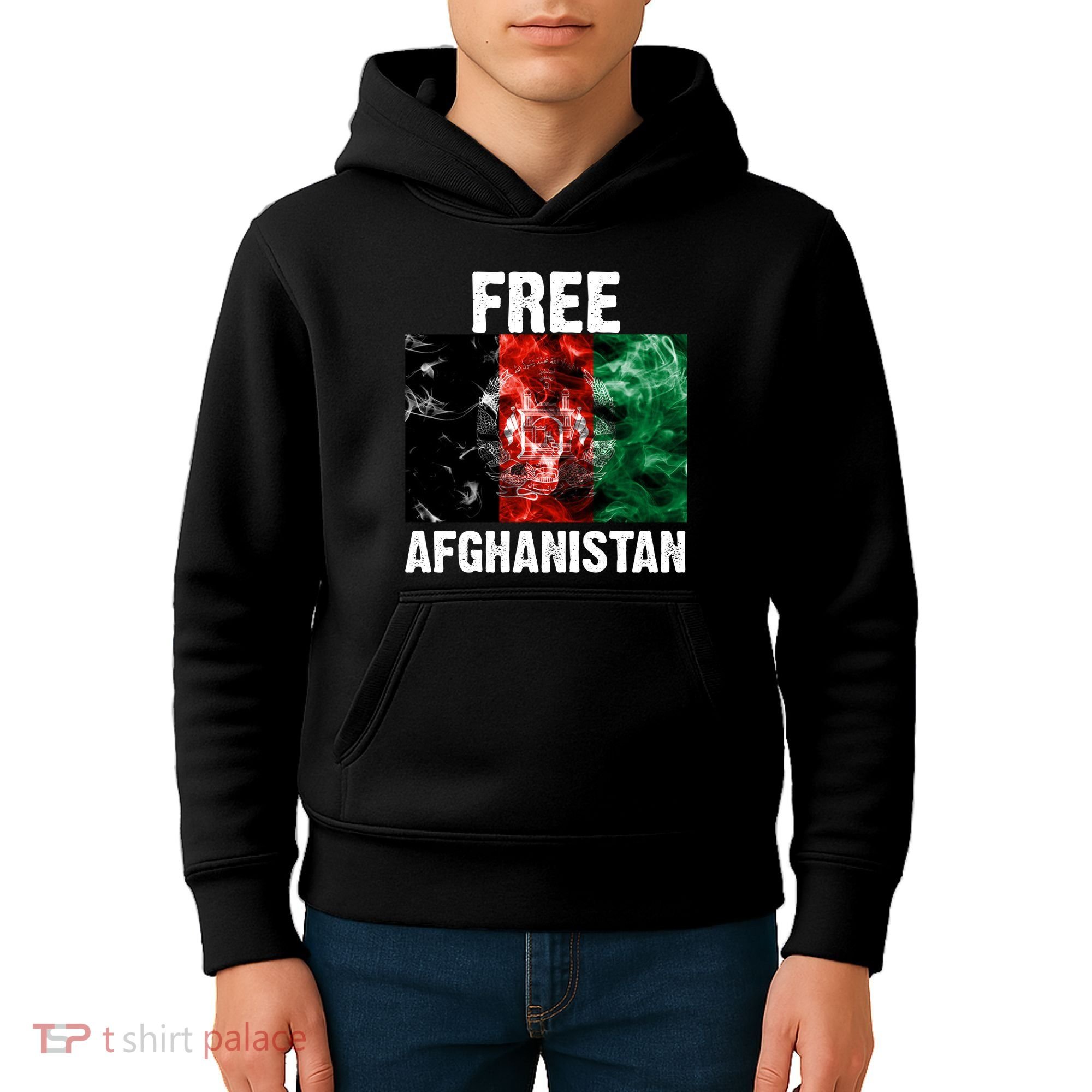 Free Afghanistan Pray For AFG Support Kids Hoodie