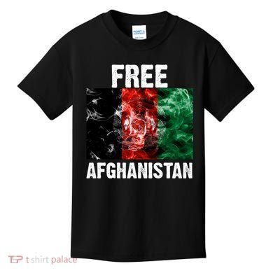 Free Afghanistan Pray For AFG Support Kids T-Shirt