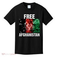 Free Afghanistan Pray For AFG Support Kids T-Shirt thumb 0
