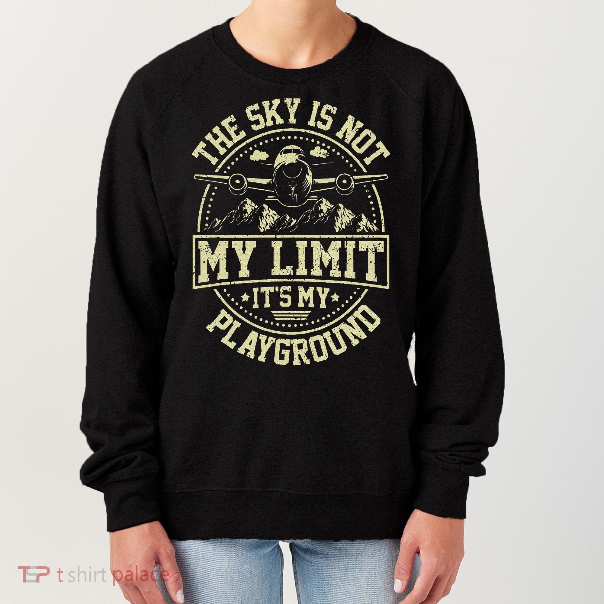Funny Aviator Pilot Airplane Plane Aviation Gifts Women's Sweatshirt