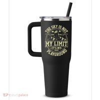 Funny Aviator Pilot Airplane Plane Aviation Gifts 40oz Vacuum Insulated Stainless Steel Travel Tumbler thumb 2