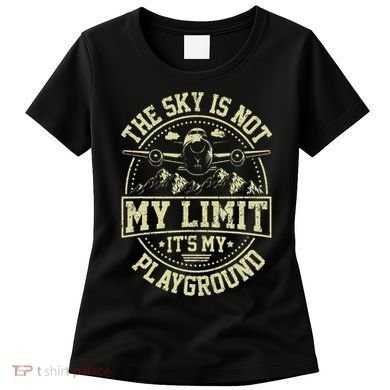 Funny Aviator Pilot Airplane Plane Aviation Gifts Women's T-Shirt