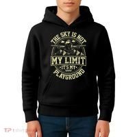 Funny Aviator Pilot Airplane Plane Aviation Gifts Kids Hoodie thumb 4