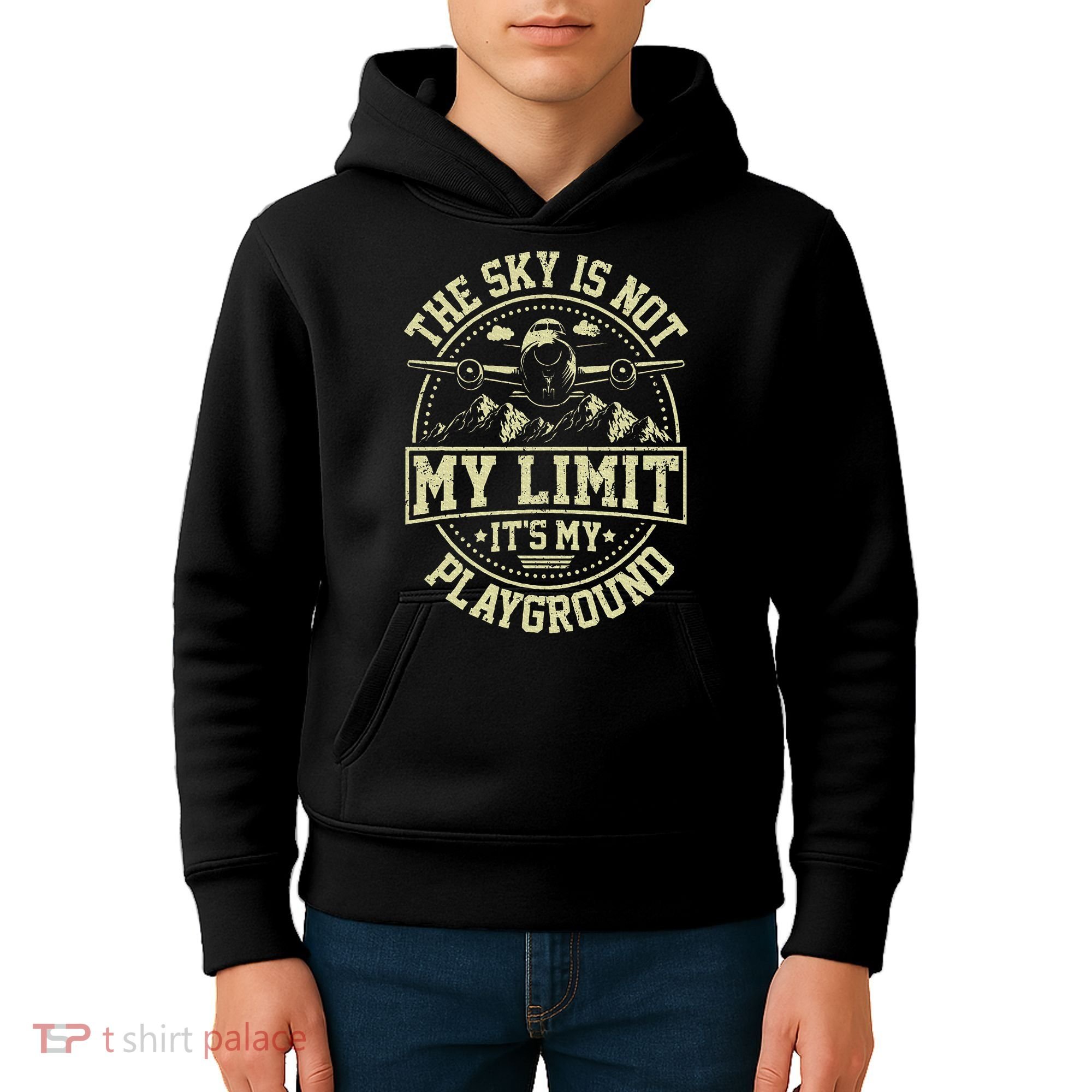 Funny Aviator Pilot Airplane Plane Aviation Gifts Kids Hoodie