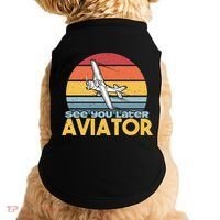 Funny Airplane Pilot Costume See You Later Aviator Pilot Meaningful Gift Doggie Tank thumb 0