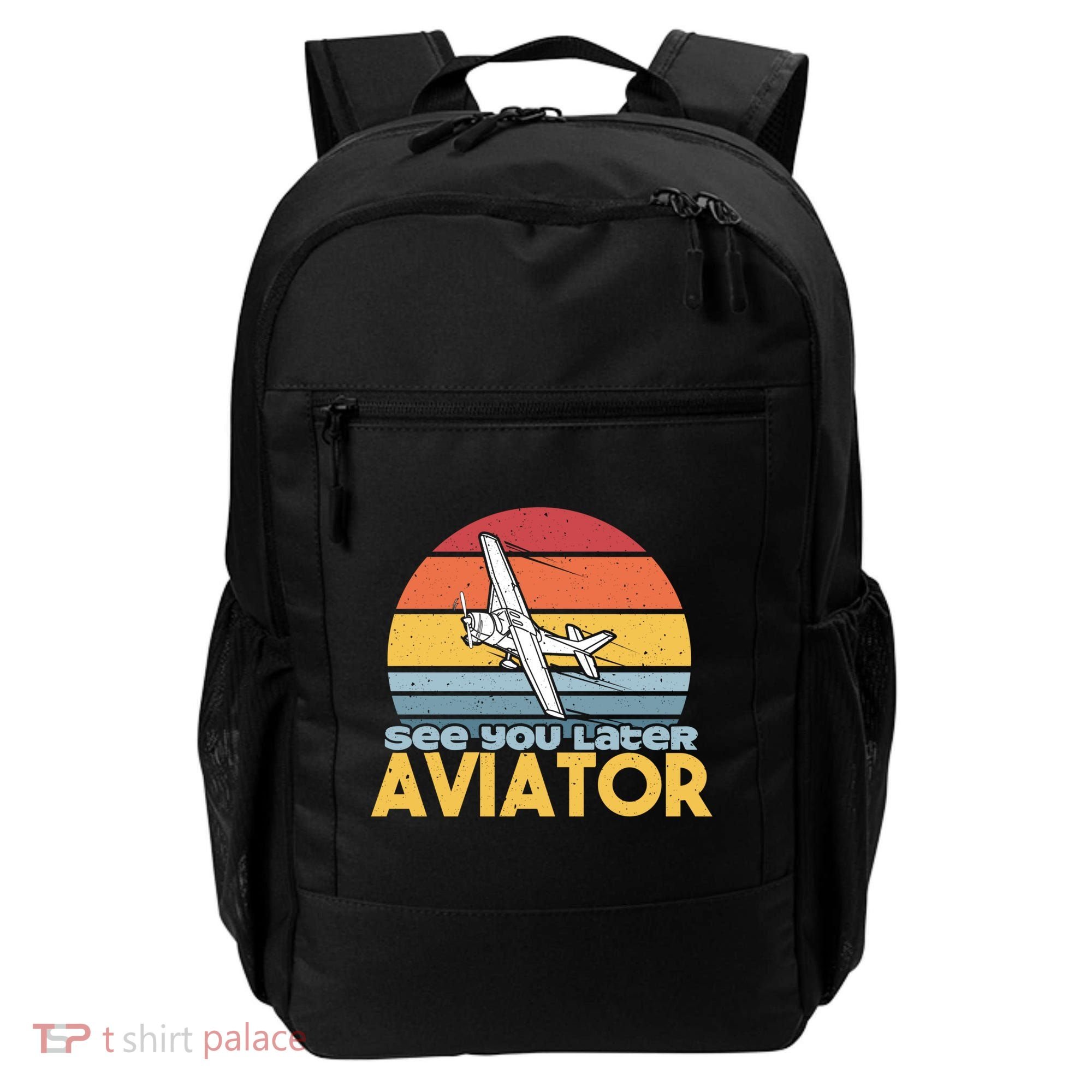 Funny Airplane Pilot Costume See You Later Aviator Pilot Meaningful Gift Backpack