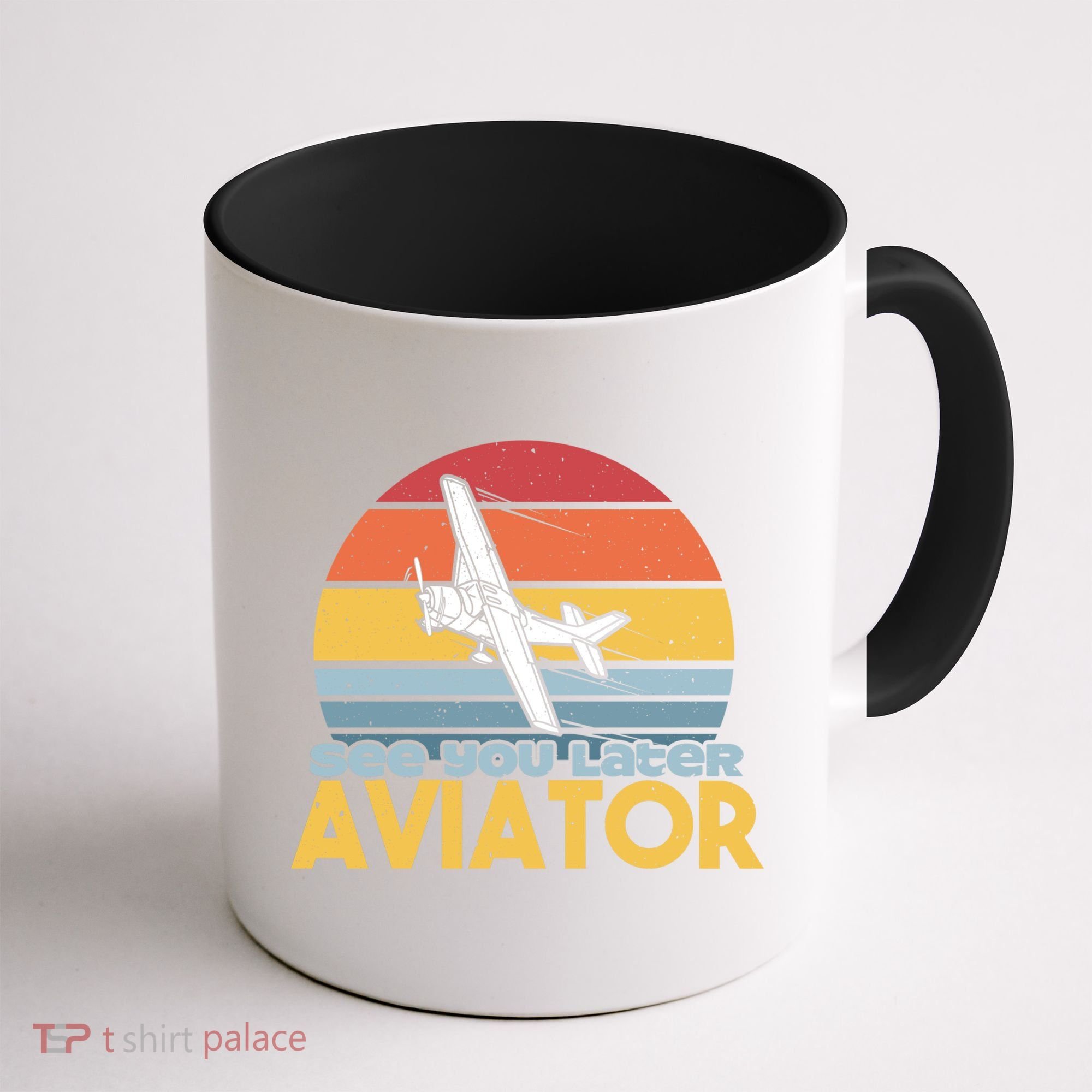 Funny Airplane Pilot Costume See You Later Aviator Pilot Meaningful Gift Coffee Mug