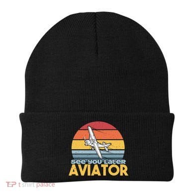 Funny Airplane Pilot Costume See You Later Aviator Pilot Meaningful Gift Beanie