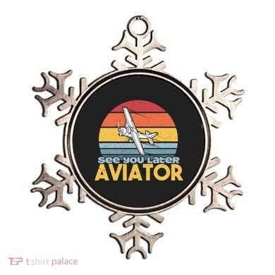 Funny Airplane Pilot Costume See You Later Aviator Pilot Meaningful Gift Ornament