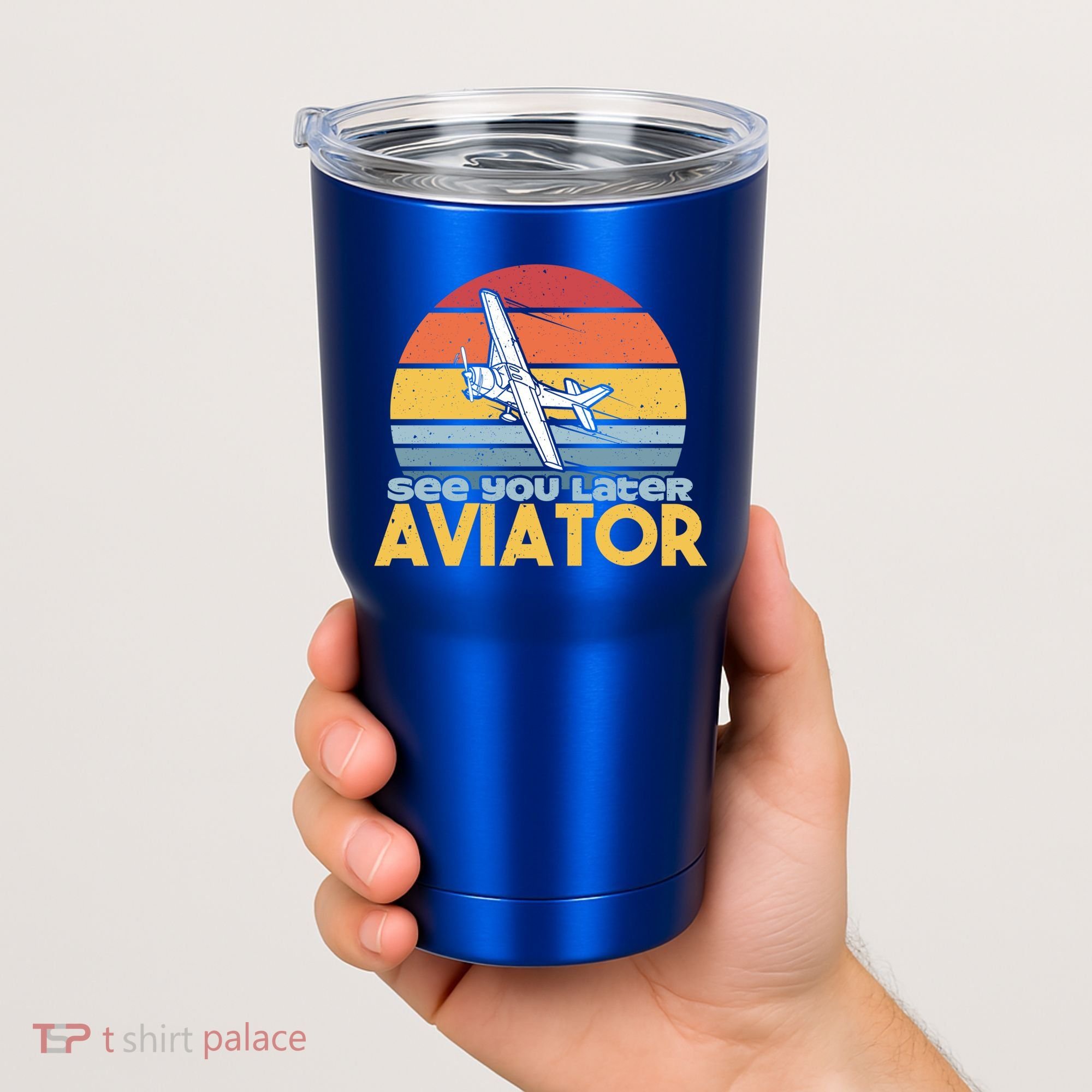 Funny Airplane Pilot Costume See You Later Aviator Pilot Meaningful Gift Tumbler