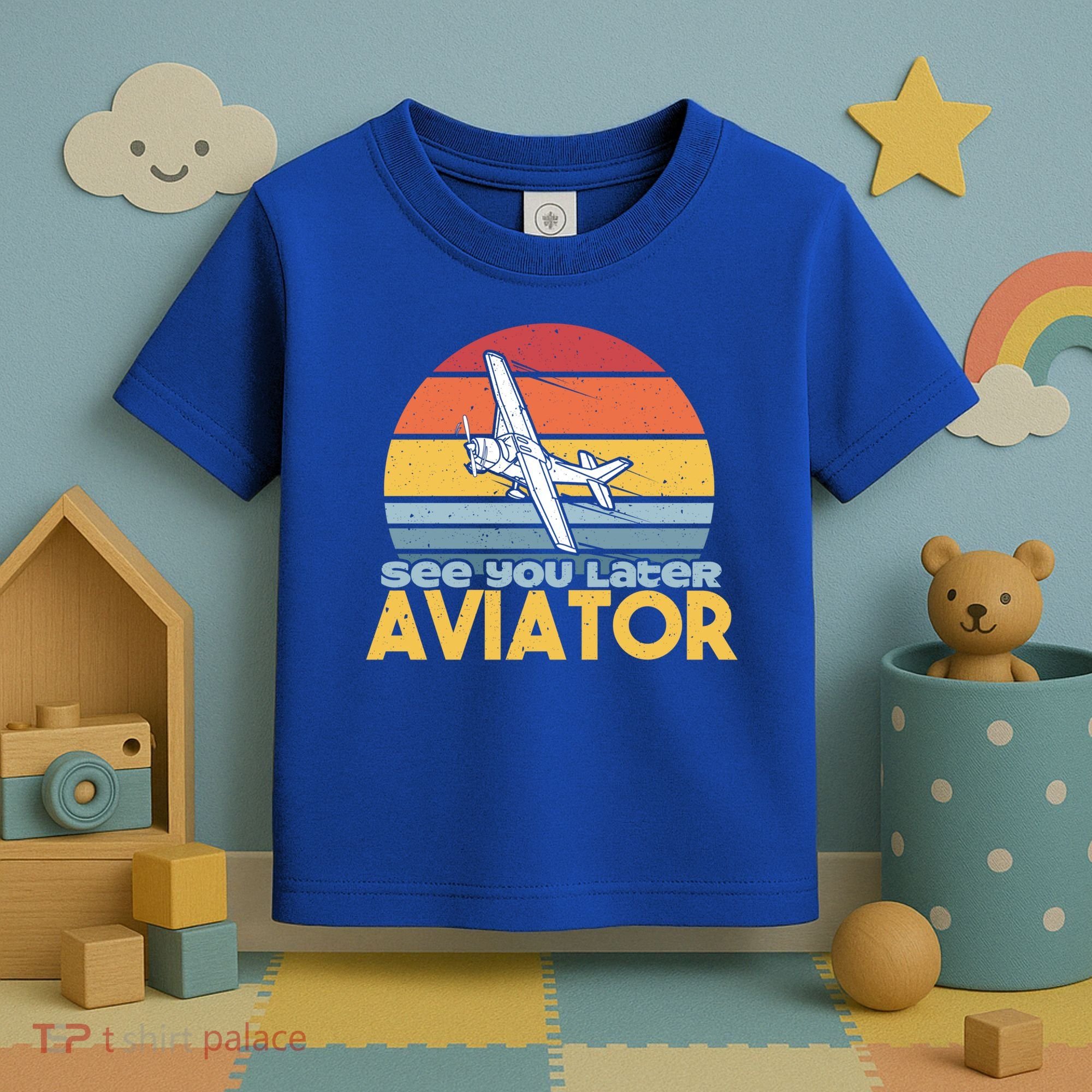Funny Airplane Pilot Costume See You Later Aviator Pilot Meaningful Gift Toddler T-Shirt