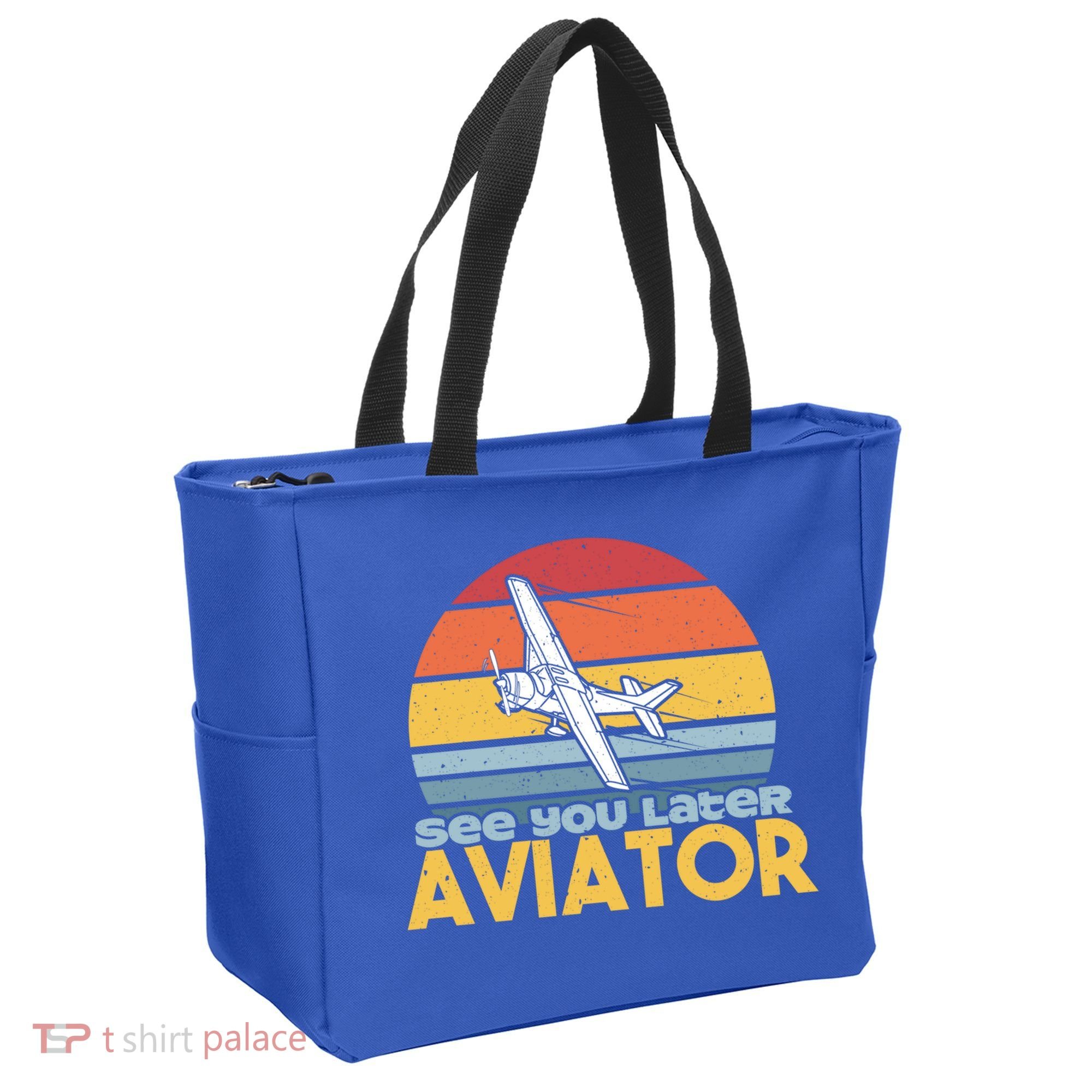 Funny Airplane Pilot Costume See You Later Aviator Pilot Meaningful Gift Tote Bag