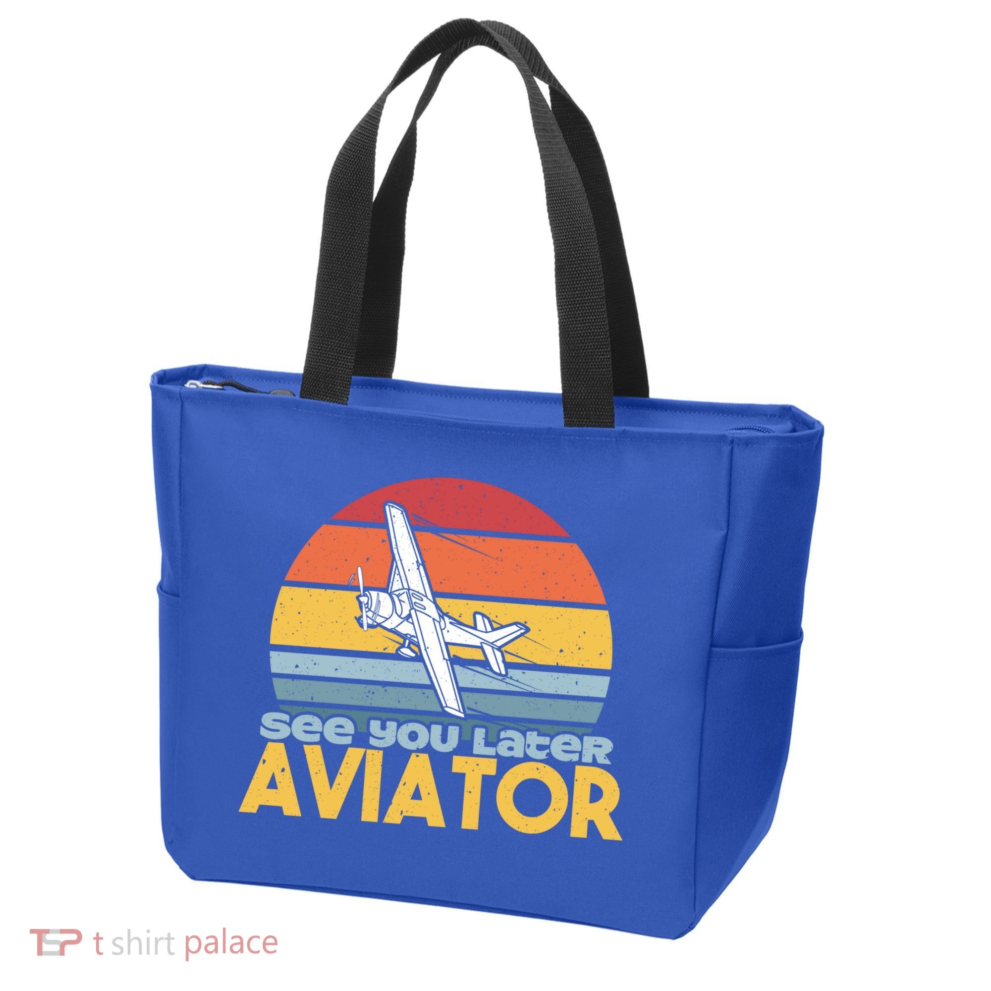 Funny Airplane Pilot Costume See You Later Aviator Pilot Meaningful Gift Tote Bag