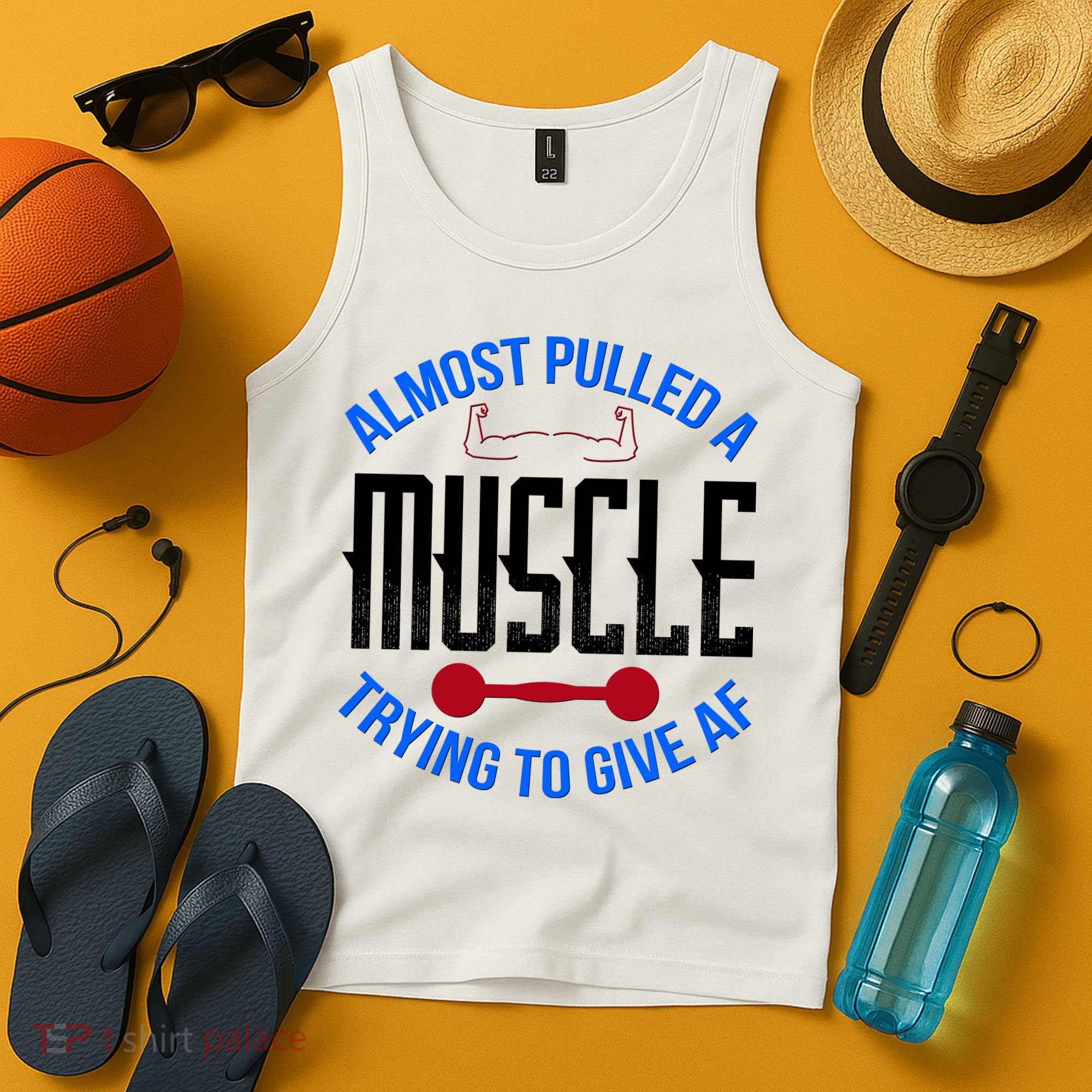 Funny Almost Pulled A Muscle Trying To Give A AF Tank Top