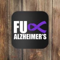 Fuck Alzheimer's Purple Ribbon Coaster thumb 0