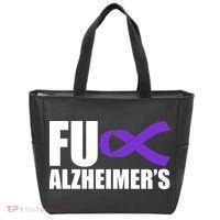 Fuck Alzheimer's Purple Ribbon Tote Bag thumb 0
