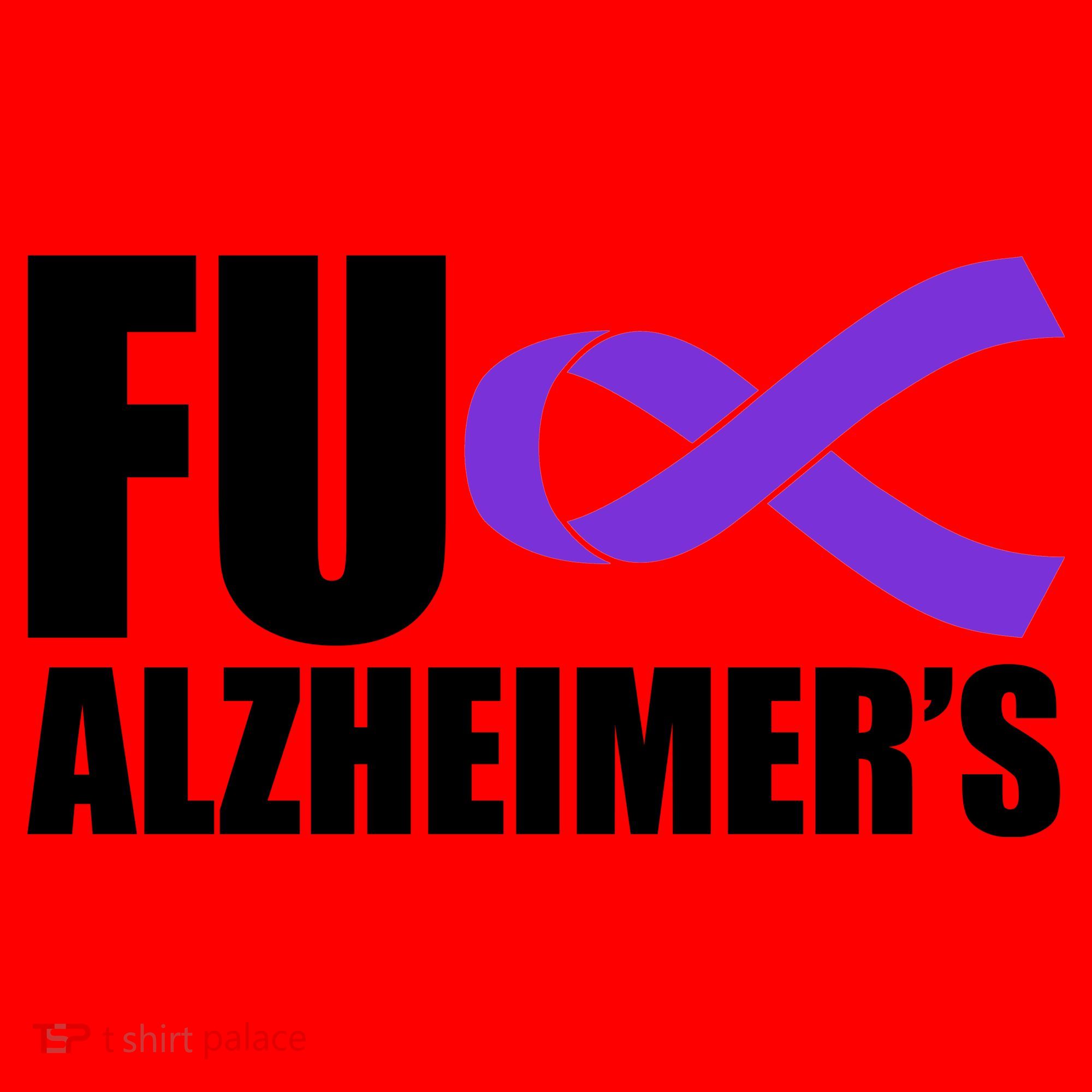 Fuck Alzheimer's Purple Ribbon Santa Hat