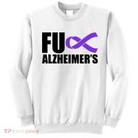 Fuck Alzheimer's Purple Ribbon Sweatshirt thumb 0
