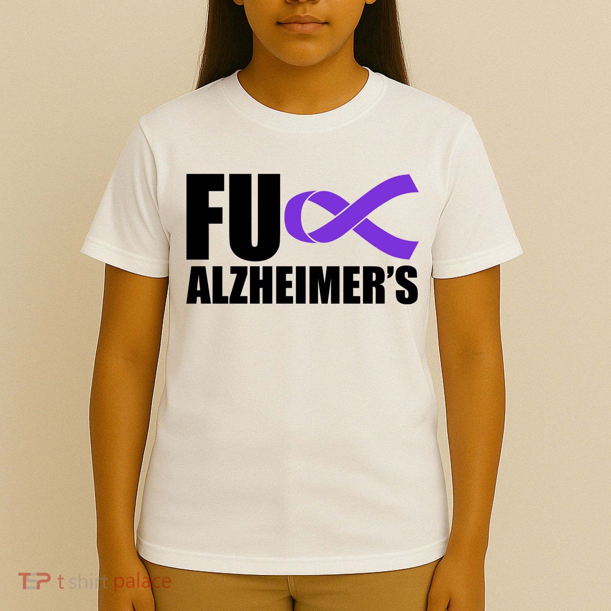 Fuck Alzheimer's Purple Ribbon T-Shirt