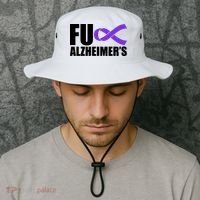 Fuck Alzheimer's Purple Ribbon Bucket Hat thumb 2