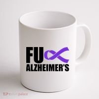 Fuck Alzheimer's Purple Ribbon Coffee Mug thumb 1