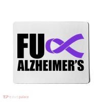 Fuck Alzheimer's Purple Ribbon Mousepad thumb 0