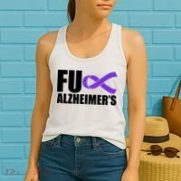 Fuck Alzheimer's Purple Ribbon Women's Tank Top thumb 2