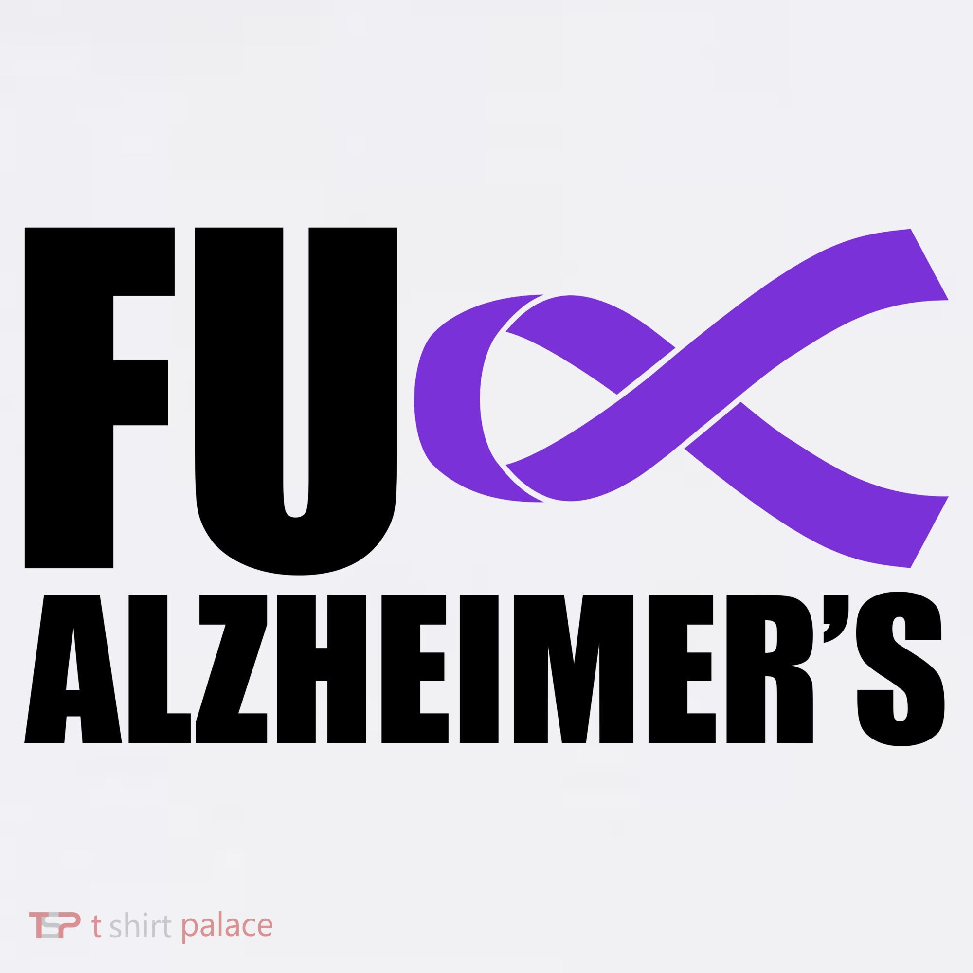 Fuck Alzheimer's Purple Ribbon Women's Tank Top