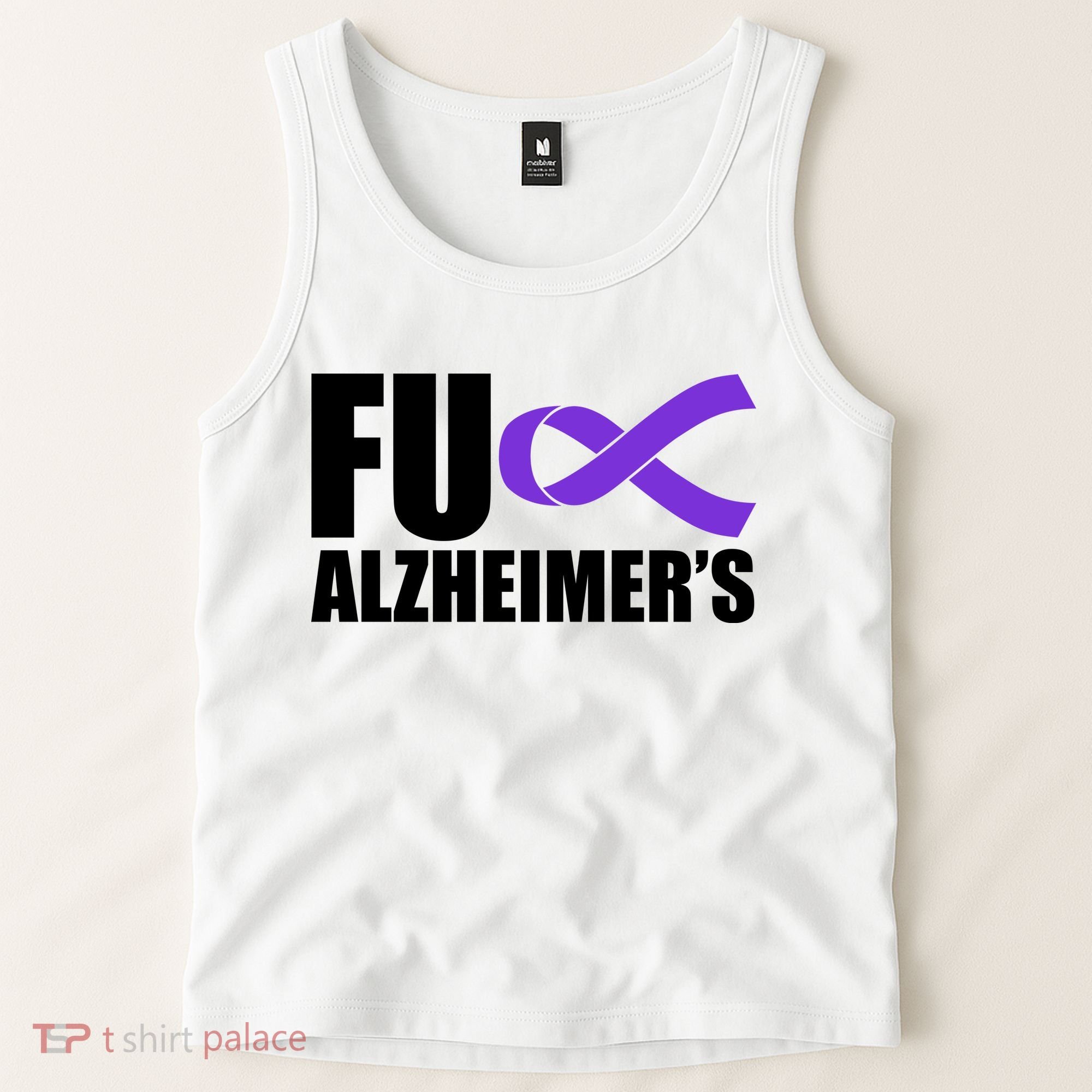 Fuck Alzheimer's Purple Ribbon Tank Top